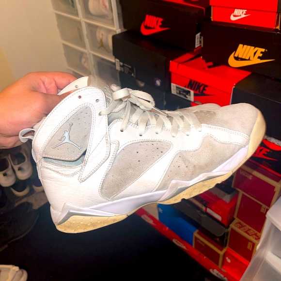 Pure Platinum Jordan 7’s - Picture 1 of 5
